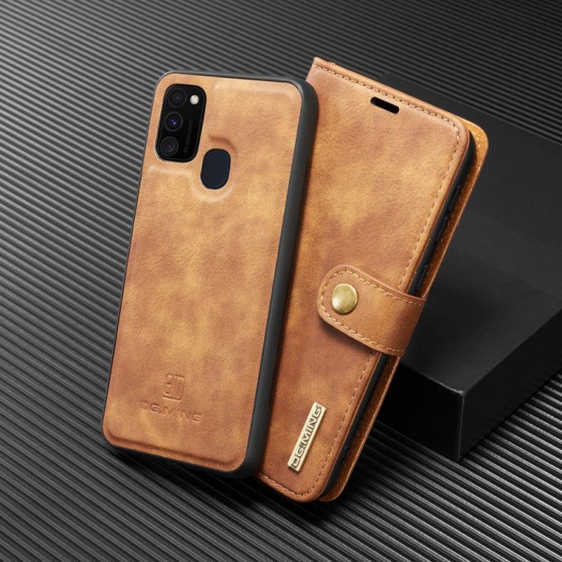 δερματινη Κάλυμμα Για Samsung Galaxy M31 Μαύρο Dg. Ming Αποσπώμενο Κέλυφος