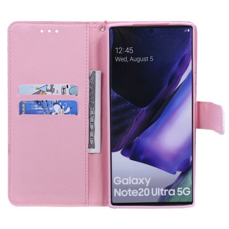 δερματινη Κάλυμμα Για Samsung Galaxy Note 20 Ultra Κοριτσάκι Στην Κούνια