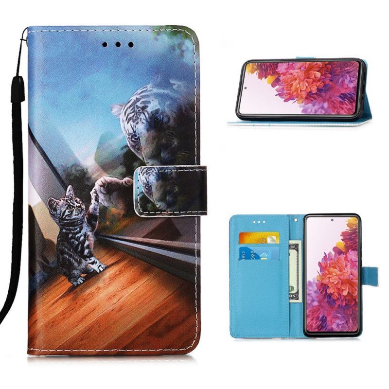 δερματινη Κάλυμμα Για Samsung Galaxy S20 FE Ανοιχτό Μπλε Ερνέστος Και Προβληματισμός