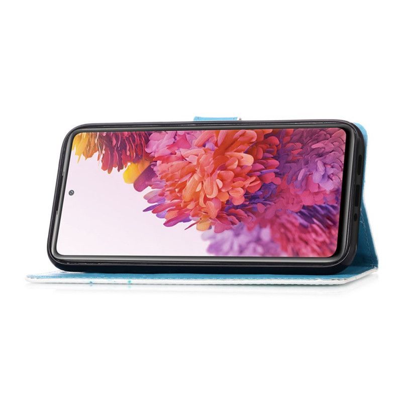 δερματινη Κάλυμμα Για Samsung Galaxy S20 FE Ανοιχτό Μπλε Ερνέστος Και Προβληματισμός