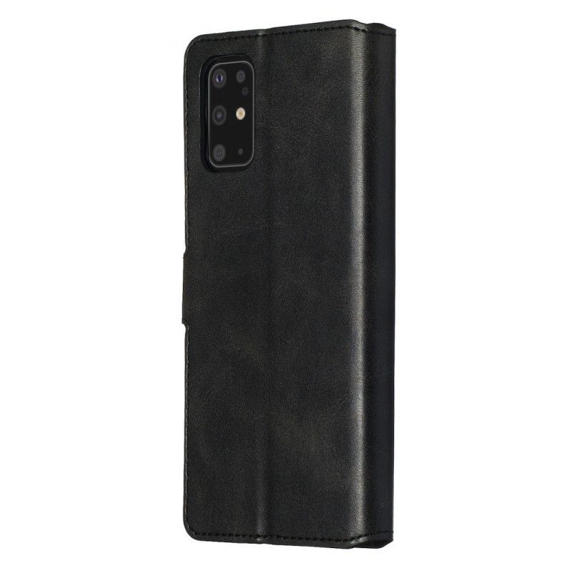δερματινη Κάλυμμα Για Samsung Galaxy S20 Plus / S20 Plus 5G Μαύρο Ματ Δερμάτινο Εφέ