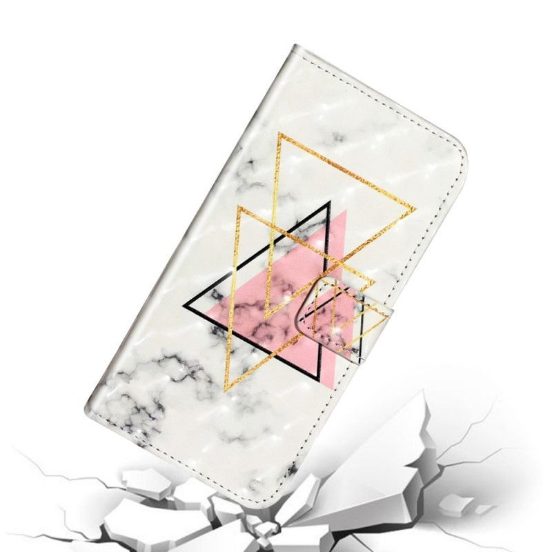 δερματινη Κάλυμμα Για Samsung Galaxy S20 Ultra Λευκό Πολύχρωμο Μάρμαρο