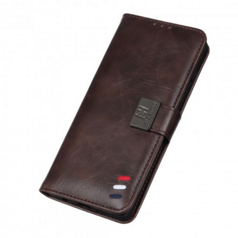 δερματινη Κάλυμμα Για Samsung Galaxy XCover 5 Μαύρο Εφέ Δέρματος Βίσωνας