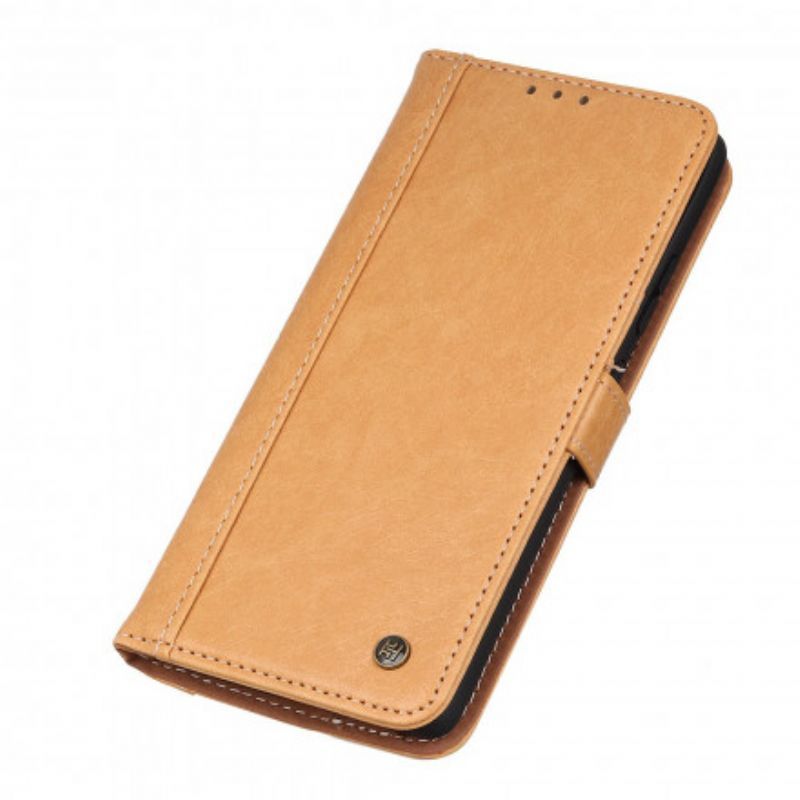δερματινη Κάλυμμα Για Samsung Galaxy XCover 5 Μαύρο Ψεύτικο Δέρμα Σε Στυλ Ρινόκερου