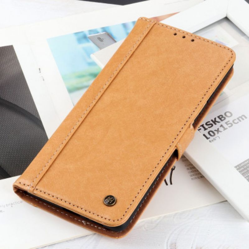 δερματινη Κάλυμμα Για Samsung Galaxy XCover 5 Μαύρο Ψεύτικο Δέρμα Σε Στυλ Ρινόκερου