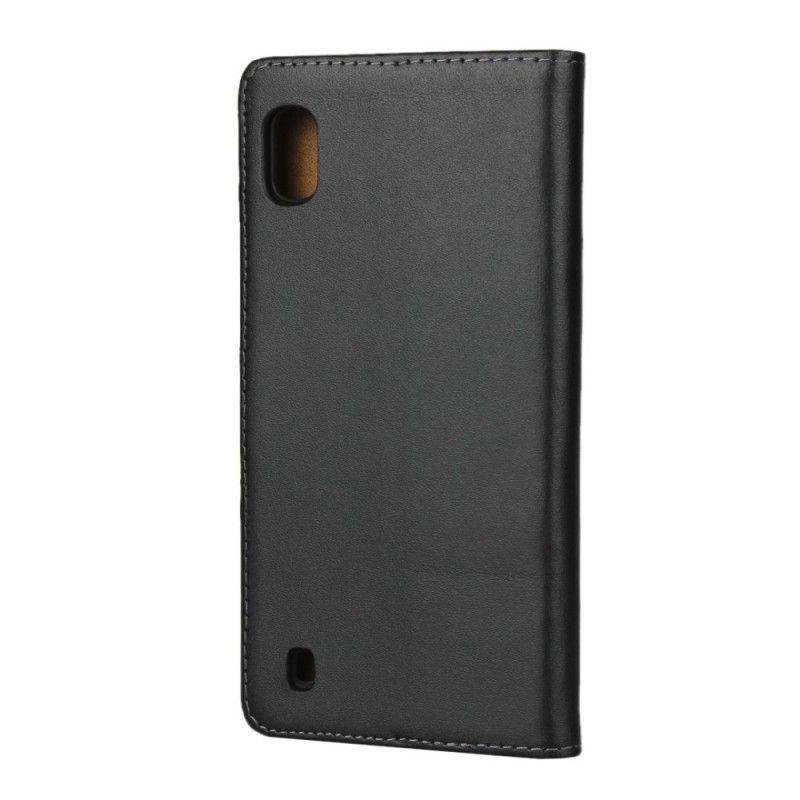 δερματινη Κάλυμμα Samsung Galaxy A10 Προσκλητήριο Από Γνήσιο Δέρμα σιλικόνης