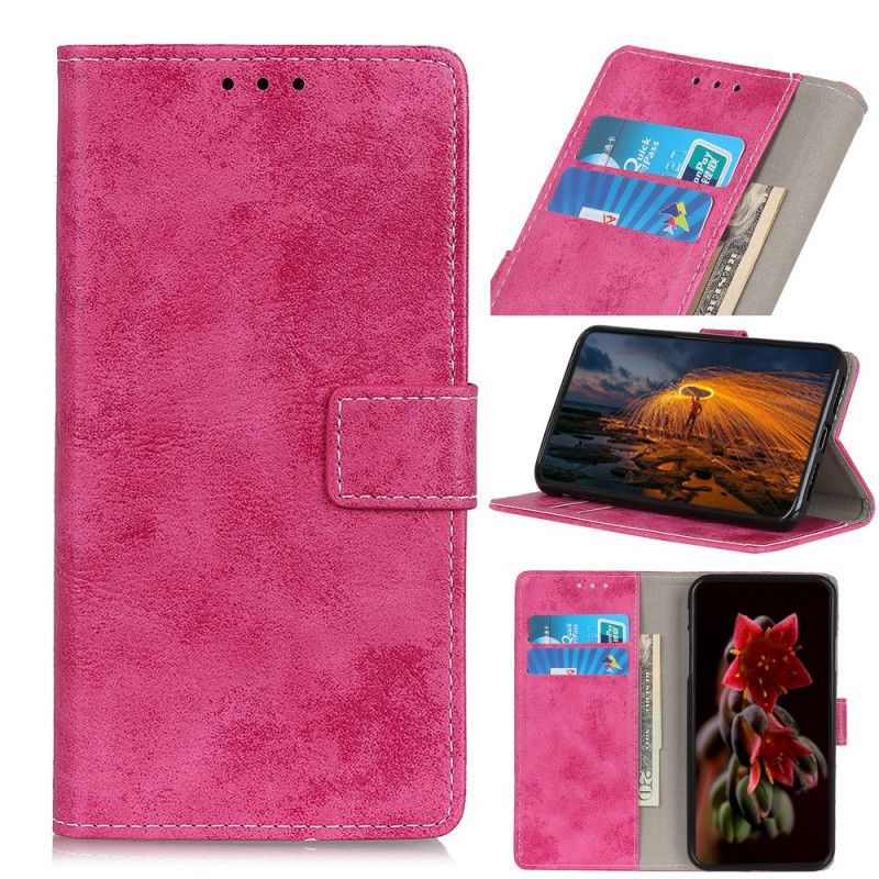 δερματινη Κάλυμμα Samsung Galaxy A32 5G Γκρι Vintage Faux Δέρμα Πρωτότυπος