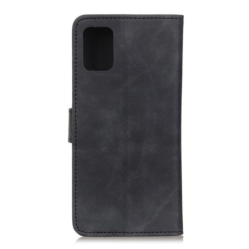 δερματινη Κάλυμμα Samsung Galaxy A41 Μαύρο Vintage Khazneh Leather Effect Πρωτότυπος