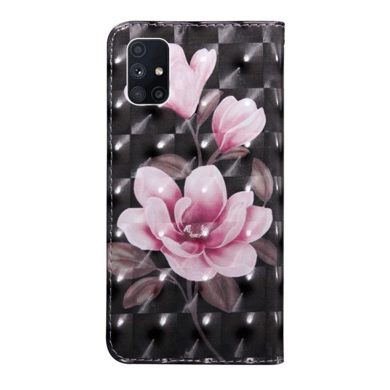 δερματινη Κάλυμμα Samsung Galaxy M51 Ανθισμένα Λουλούδια