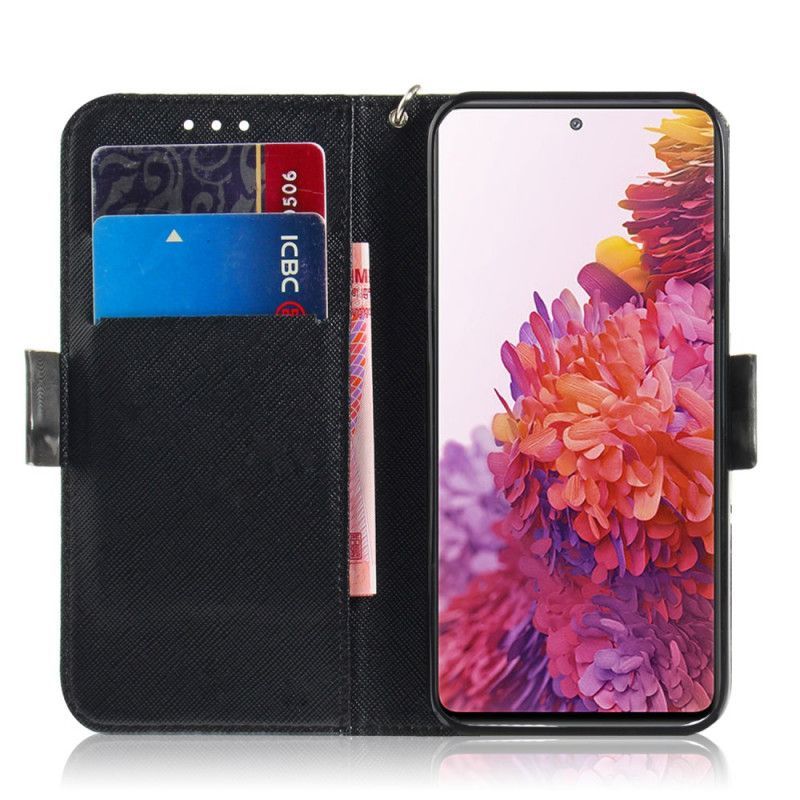 δερματινη Κάλυμμα Samsung Galaxy S20 FE Γκρι Στρινγκ Γάτα Πρωτότυπος