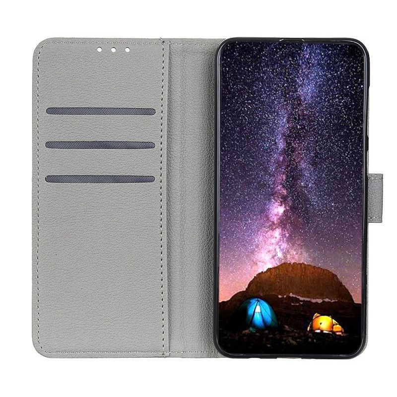 δερματινη Κάλυμμα Samsung Galaxy S20 Μαύρο Υφή Λίτσι