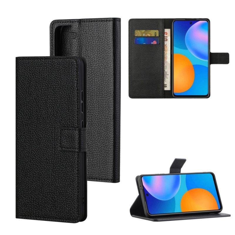δερματινη Κάλυμμα Samsung Galaxy S21 Plus 5G Εφέ Δέρματος Λίτσι Πρωτότυπος