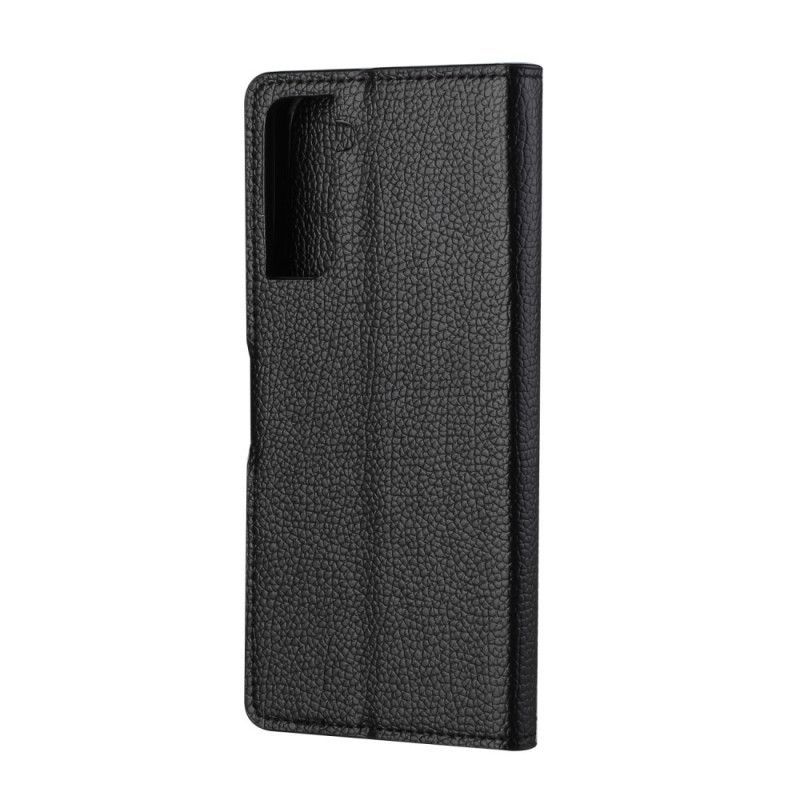 δερματινη Κάλυμμα Samsung Galaxy S21 Plus 5G Εφέ Δέρματος Λίτσι Πρωτότυπος