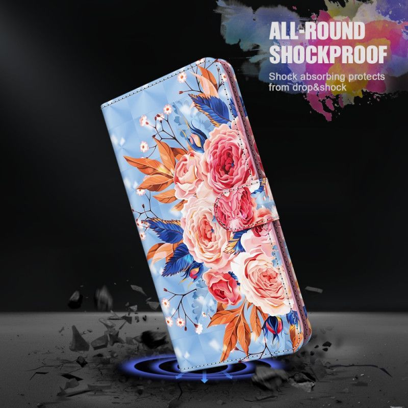 δερματινη Κάλυμμα Samsung Galaxy S21 Plus 5G Κόκκινο Ρομαντικό Ελαφρύ Σημείο Με Λουράκι