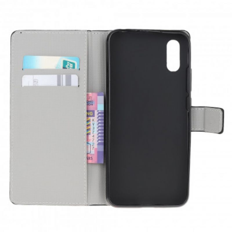 δερματινη Κάλυμμα Samsung Galaxy XCover 5 Ματζέντα Τροπικά Λουλούδια