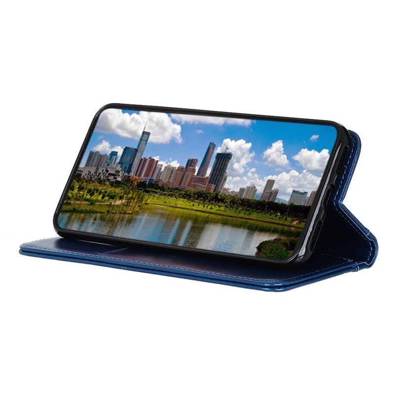 δερματινη θηκη Για Samsung Galaxy M32 Μαύρο Γυαλιστερό Σπαστό Δέρμα