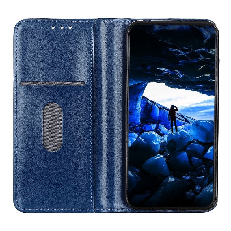 δερματινη θηκη Για Samsung Galaxy M32 Μαύρο Γυαλιστερό Σπαστό Δέρμα
