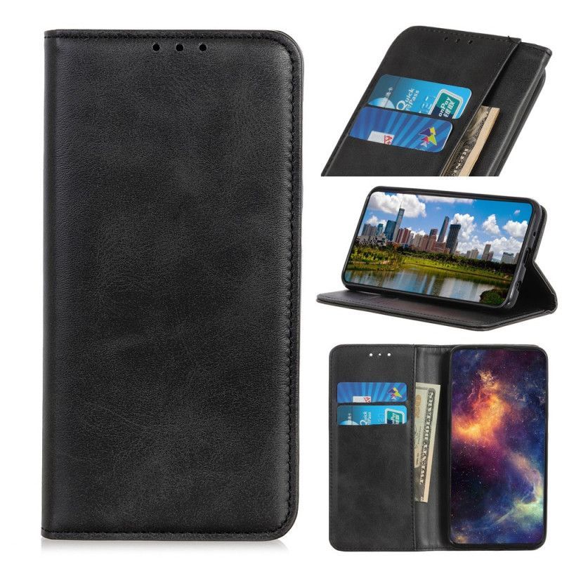δερματινη θηκη Για Samsung Galaxy Note 20 Ultra Μαύρο Κομψό Σχιστό Δέρμα