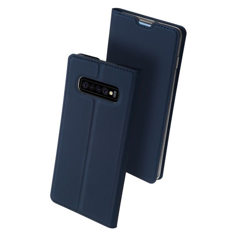 δερματινη θηκη Για Samsung Galaxy S10 Μαύρο Σειρά Πρώτης Κατηγορίας