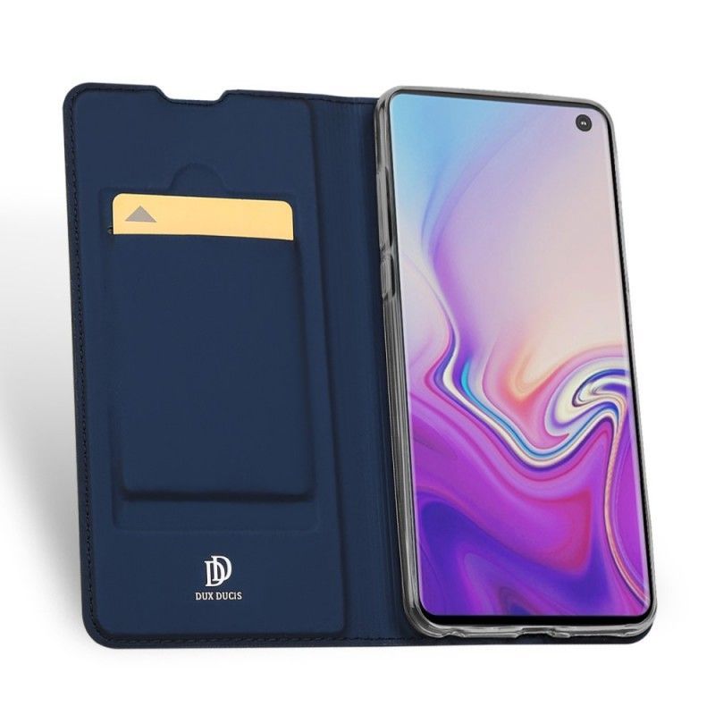 δερματινη θηκη Για Samsung Galaxy S10 Μαύρο Σειρά Πρώτης Κατηγορίας