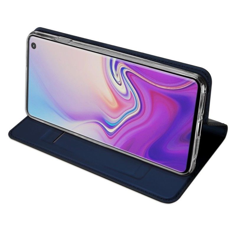 δερματινη θηκη Για Samsung Galaxy S10 Μαύρο Σειρά Πρώτης Κατηγορίας