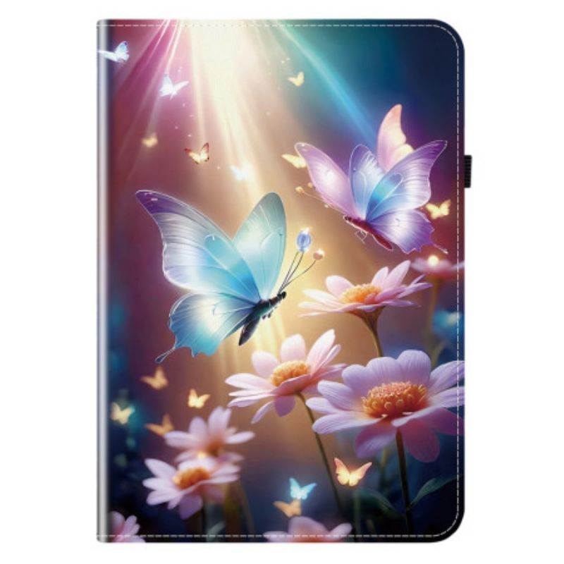 Δερμάτινη Θήκη Κινητού Samsung Galaxy Tab S11 Θήκες Κινητών Πεταλούδες Στο Φως