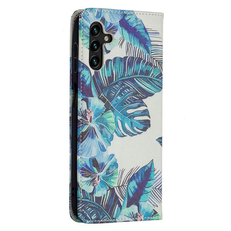 δερματινη θηκη Samsung Galaxy A13 5G Πράσινο Φύλλα