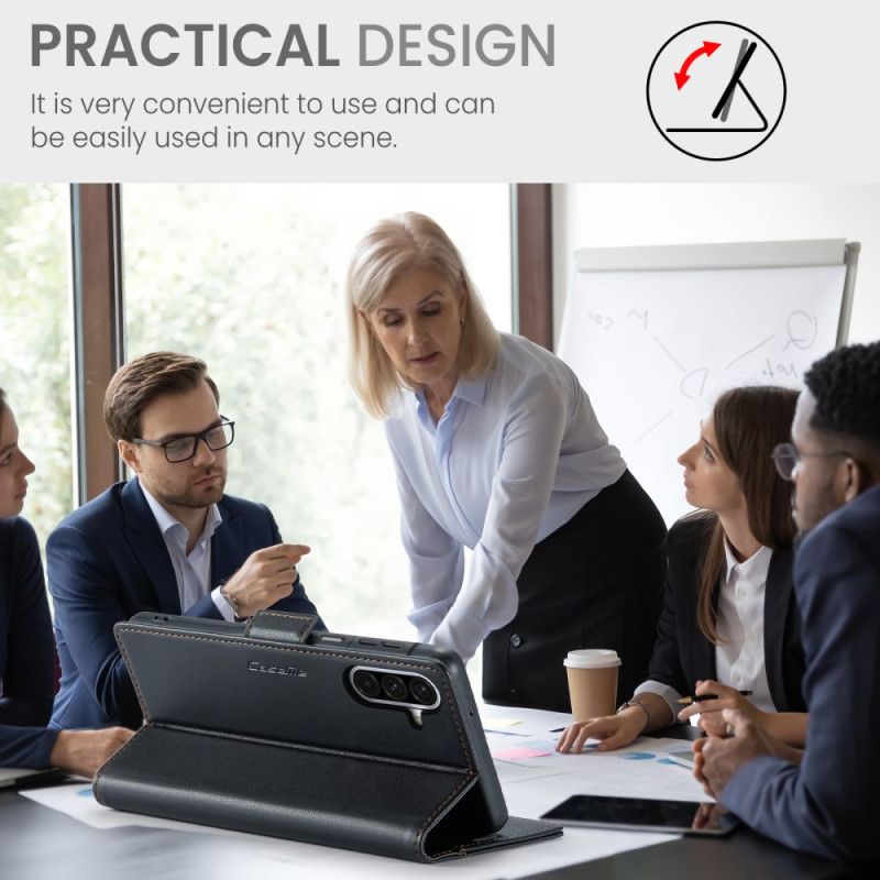 Δερματινη Θηκη Samsung Galaxy A17 4g / 5g Caseme Αποκλεισμός Rfid