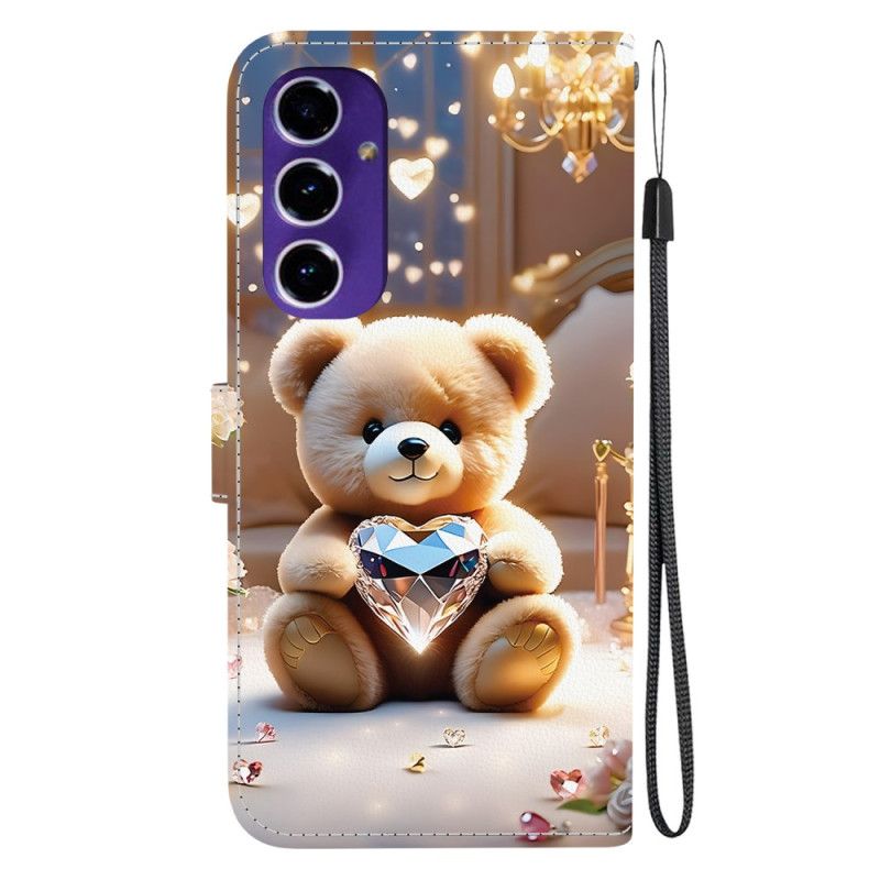 Δερματινη Θηκη Samsung Galaxy A17 4g / 5g Διαμαντένια Αρκούδα