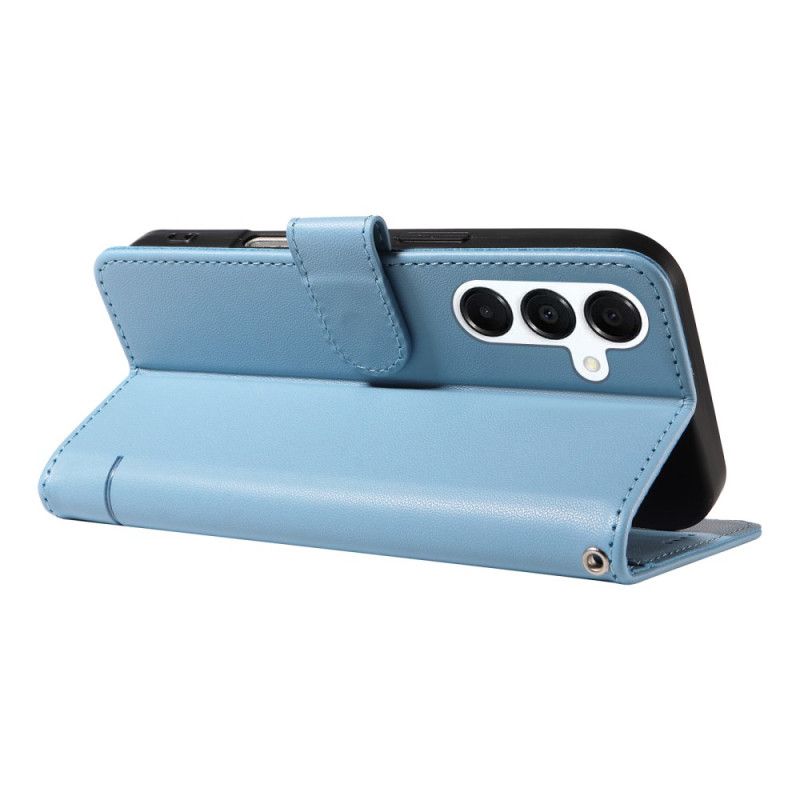 Δερματινη Θηκη Samsung Galaxy A17 4g / 5g Λουράκι Με Σχέδιο Γάτας Σιλικόνης