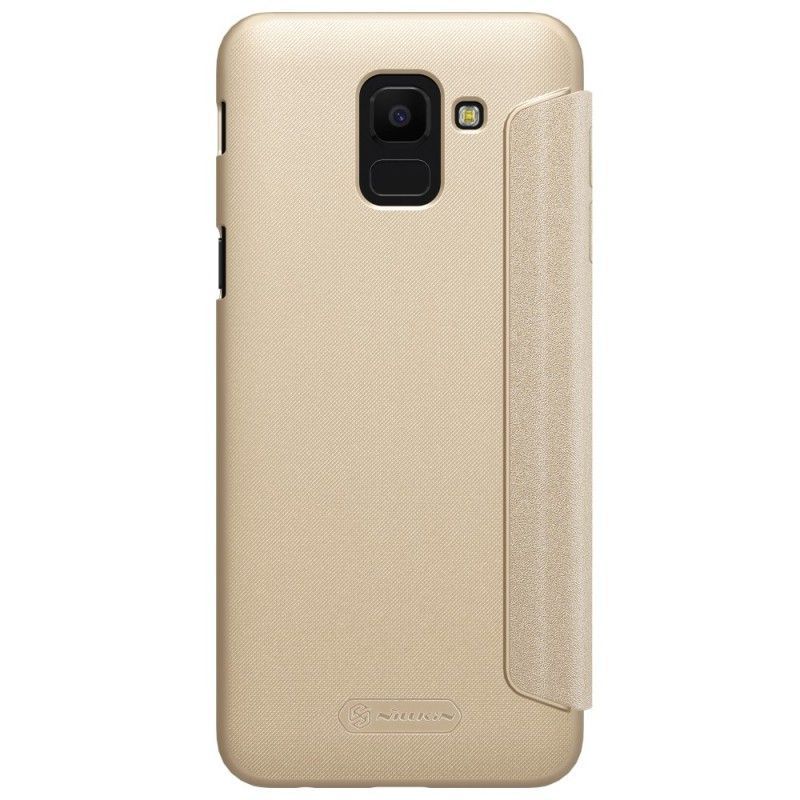 δερματινη θηκη Samsung Galaxy J6 Μαύρο Nillkin σιλικόνης