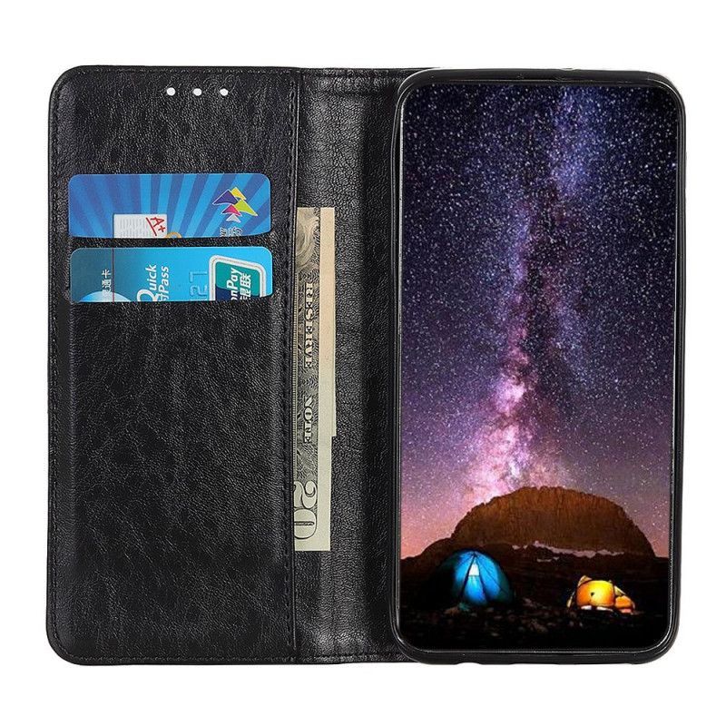δερματινη θηκη Samsung Galaxy M51 Μαύρο Στυλ Σπαστού Δέρματος