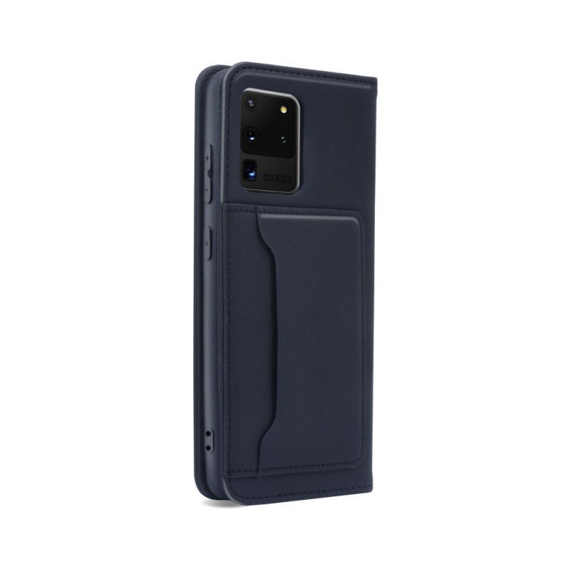 δερματινη θηκη Samsung Galaxy S20 Ultra Μαύρο Θήκη Κάρτας Υποστήριξης