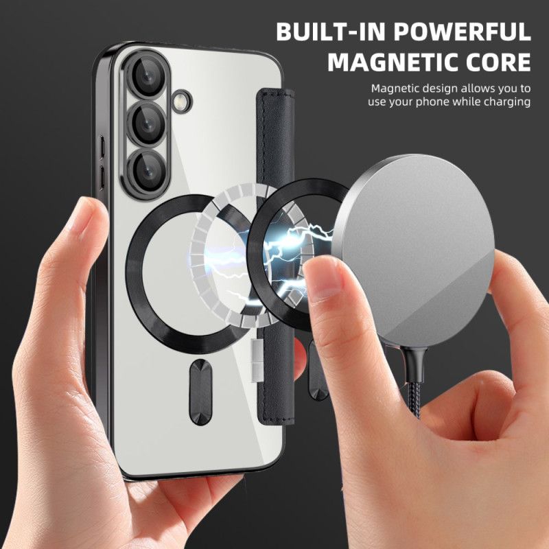 Δερματινη Θηκη Samsung Galaxy S25 5g Δερμάτινο Εφέ Συμβατό Με Magsafe Και Rfid Blocking