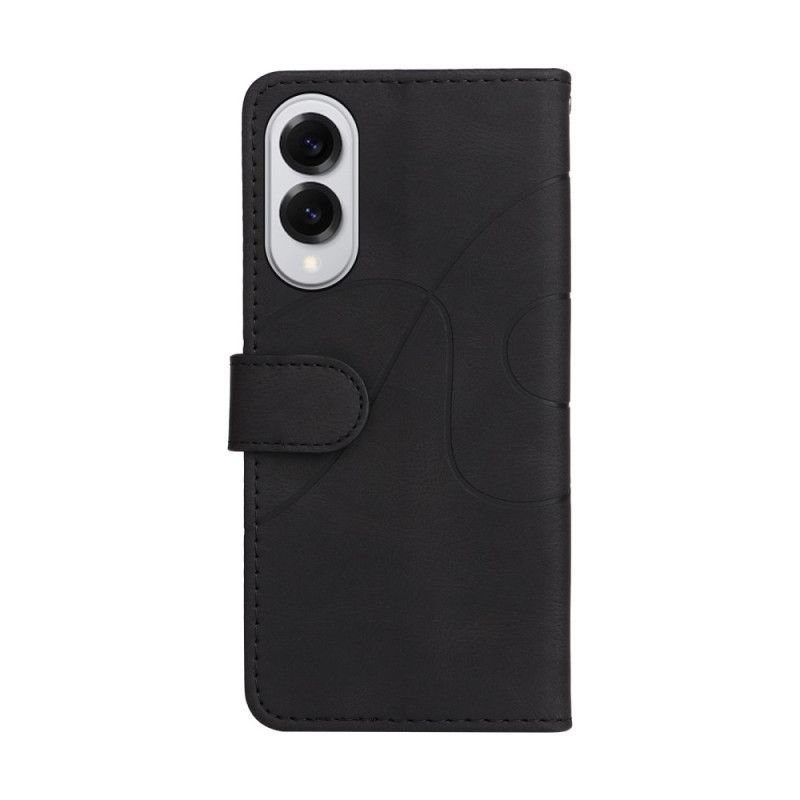 Δερματινη Θηκη Samsung Galaxy S25 5g Edge Δίχρωμο Κυματισμό Σιλικόνης