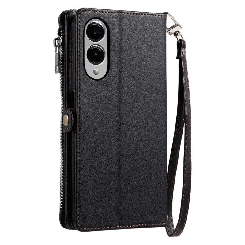 Δερματινη Θηκη Samsung Galaxy S25 5g Edge Εργονομικό Λουράκι Καρπού Σιλικόνης