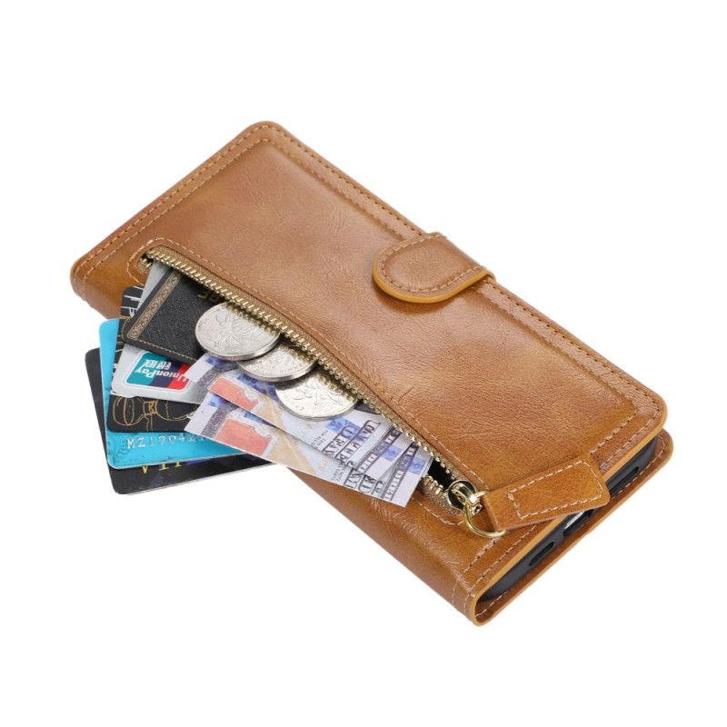 Δερματινη Θηκη Samsung Galaxy S25 5g Edge Φερμουάρ Και Θήκη Για Κάρτες