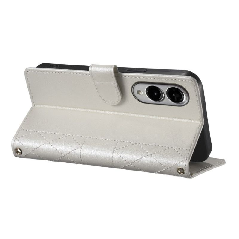 Δερματινη Θηκη Samsung Galaxy S25 5g Edge Καπιτονέ Με Λουράκι Και Λουράκι Ώμου