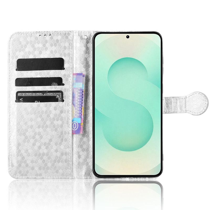 Δερματινη Θηκη Samsung Galaxy S25 5g Edge Κουκκίδες Με Γκλίτερ Σιλικόνης