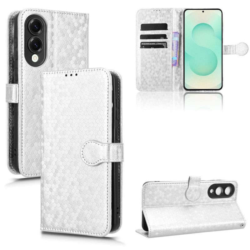 Δερματινη Θηκη Samsung Galaxy S25 5g Edge Κουκκίδες Με Γκλίτερ Σιλικόνης