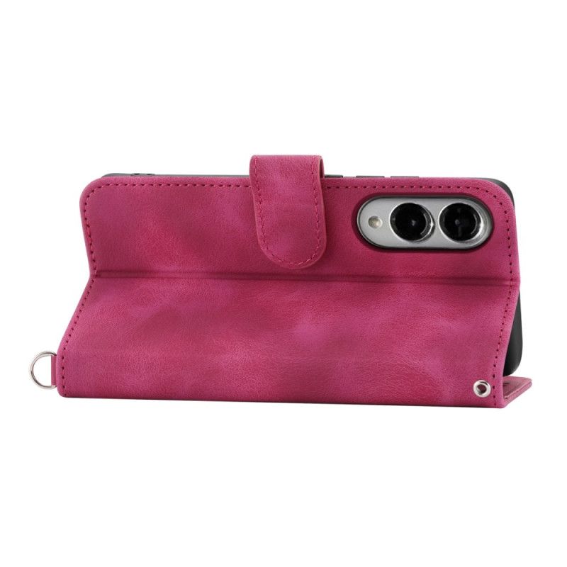 Δερματινη Θηκη Samsung Galaxy S25 5g Edge Λουλουδάτο Σχέδιο Και Λουράκια