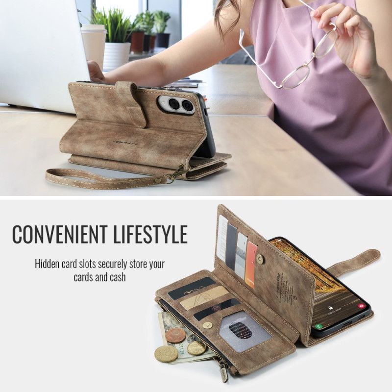 Δερματινη Θηκη Samsung Galaxy S25 5g Edge Πορτοφόλι Caseme Σιλικόνης