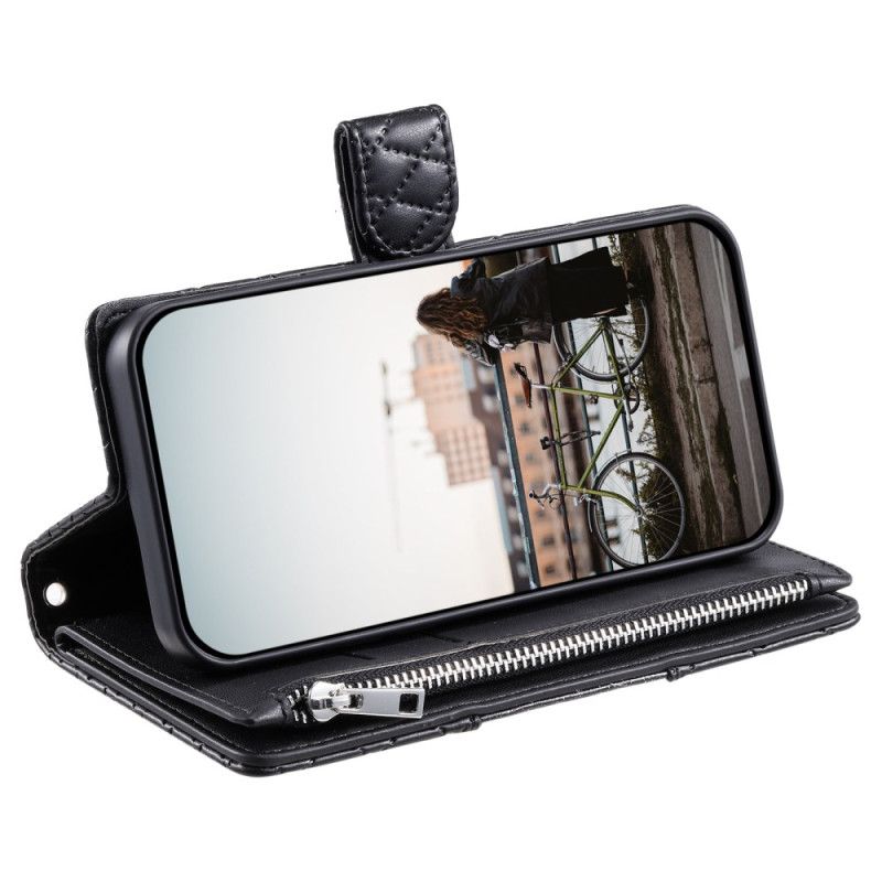 Δερματινη Θηκη Samsung Galaxy S25 5g Edge Πορτοφόλι Με Καπιτονέ Σχέδιο Σιλικόνης