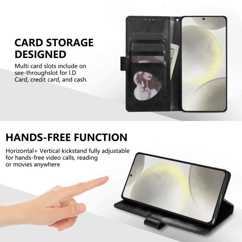 Δερματινη Θηκη Samsung Galaxy S25 5g Edge Πορτοφόλι Με Πούλιες