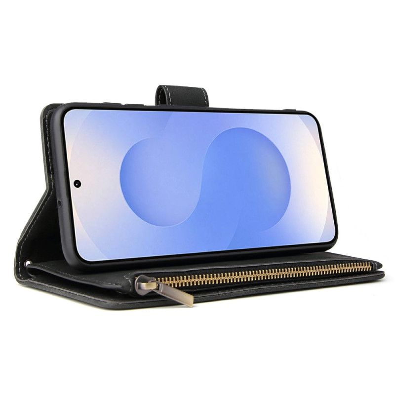 Δερματινη Θηκη Samsung Galaxy S25 5g Edge Πορτοφόλι Με Σουέτ Εφέ Σιλικόνης