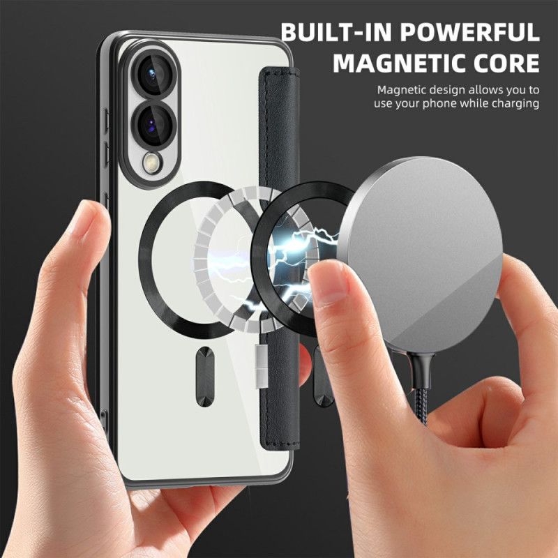 Δερματινη Θηκη Samsung Galaxy S25 5g Edge Συμβατό Με Magsafe Με Μπλοκάρισμα Rfid