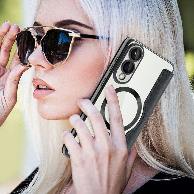 Δερματινη Θηκη Samsung Galaxy S25 5g Edge Συμβατό Με Magsafe Με Μπλοκάρισμα Rfid