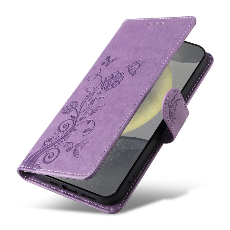 Δερματινη Θηκη Samsung Galaxy S25 5g Μικρά Λουλούδια