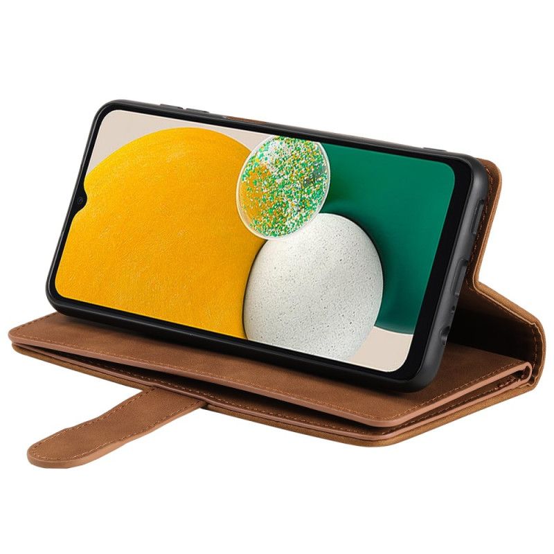 Δερματινη Θηκη Samsung Galaxy S25 5g Πορτοφόλι Με 9 Υποδοχές Καρτών Και Κορδόνι