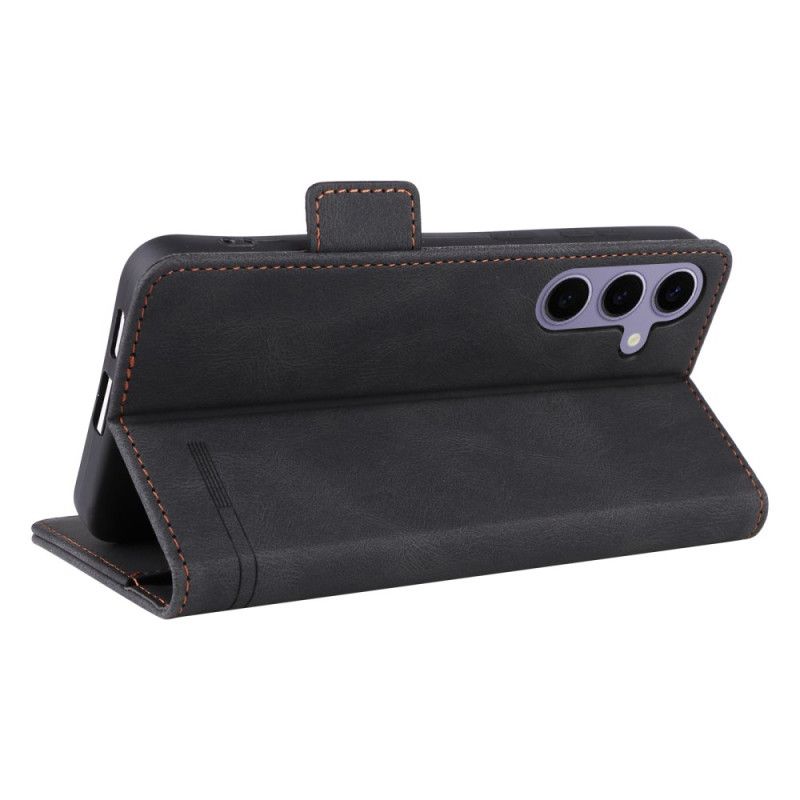 Δερματινη Θηκη Samsung Galaxy S25 5g Ρετρό Εφέ Σουέτ Σιλικόνης